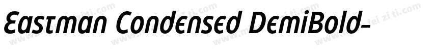 Eastman Condensed DemiBold字体转换